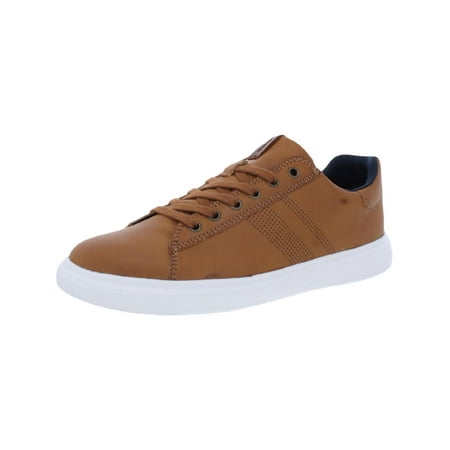 

Ben Sherman Hardie Men s Faux Leather Perforated Lace-Up Sneakers Brown 8.5