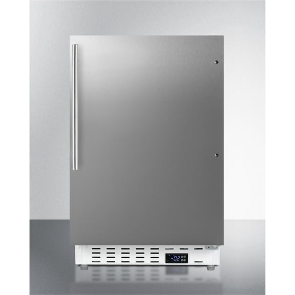 ADA compliant built-in or freestanding 20" wide manual defrost all-freezer for residential use