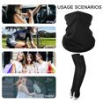 thumbnail image 4 of Conjunto de Máscaras con Capucha y Mangas de brazo Ndcxsfigh Seda Helada Protección Solar Verano Negro Nuevos Originales, 4 of 8