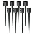 thumbnail image 5 of VEVOR Fence Post Anchor Ground Spike - 8 Pack, 36x4x4 Inches, Black Powder-Coated Metal, Fits 3.5x3.5 Inch Posts - Ideal for Mailbox, Deck, Garden Railing, 5 of 12