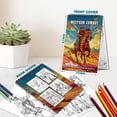 thumbnail image 4 of TPLHOUSE Western Cowboy Coloring Book Spiral Bound for Boys and Adults, A5 Wooden Cover, 30 Wild West Scene Coloring Pages of Cowboy Adventures for Stress Relief and Relaxation, 4 of 6