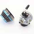 thumbnail image 3 of Carburador de motocicleta Cola con Filtro de 58 mm para 49 50 60 80cc Mini Bike Scooter Plata, 3 of 5