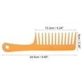 thumbnail image 4 of Unique Bargains 9.65" Plastic Wide Tooth Shower Hair Comb, Detangling, Brown, 2 Piece, 4 of 7
