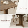 thumbnail image 7 of 71" Dining Table for 6 to 8 People, Modern Dinner Table with Unique Wooden Legs, Rectangle Dining Table for Kitchen, Dining Room & Living Room, 7 of 7