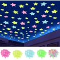 thumbnail image 3 of Colorful Glow In The Dark Stars Stickers For Ceiling And Wall Decals(500pcs)K0034, 3 of 4