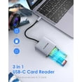 thumbnail image 3 of LENTION USB C to CF/SD/Micro SD Multi Card Reader,SD 3.0 Card Adapter Compatible 2023-2016 MacBook Pro 13/15/16/M1,New Mac Air/iPad Pro/Surface,Chromebook,Samsung S20/S10/Note,More(C8s,Grey), 3 of 12