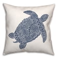 thumbnail image 2 of Creative Products Patterned Sea Turtle Navy 18x18 Spun Poly Pillow, 2 of 3