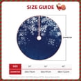 thumbnail image 2 of Lukts Christmas Blue Print Color Life Christmas Tree Skirt, Winter Holiday Tree Mat Decoration ,Can be Used as A Shawl-36", 2 of 6