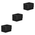 thumbnail image 3 of sweethay Soporte para caja de almacenamiento de tarjetas comerciales, organizador portátil de gran capacidad, estuches coleccionables para Negro 3Conjunto, 3 of 6