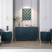 FESTIVO 3 Piece Bedroom Set - 2 of Nightstand, 1 of Dresser - Navy