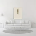 thumbnail image 2 of 18" x 26" Feather 07 by Incado - Wall Art Print on Canvas Fabric Gray, 2 of 3