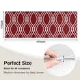 thumbnail image 5 of Burgundy and White Wavy Pattern Kitchen Rug Mat,Kitchen Runner Rugs Non Skid Washable,Decorative Kitchen Floor Mats for Kitchen,Sink,Laundry,17"X47", 5 of 5