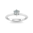 thumbnail image 2 of G/SI 1/2 Carat TW Round Diamond Solitaire Engagement Ring in 14k White Gold, 2 of 5