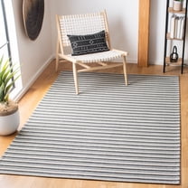 SAFAVIEH Augustine Maris Striped Area Rug, Black/Light Gray, 2'10" x 5'