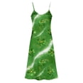 thumbnail image 4 of CHUMUD St. Patrick's Day Nightgown Maxi Dress for Women Lucky Floral Sleeveless Cami Pj Satin Long Dresses Summer Casual Pajamas, 4 of 8