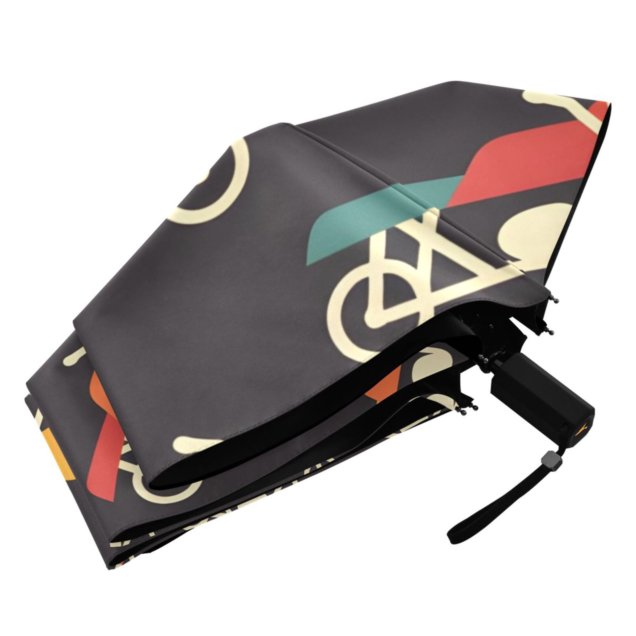 ALAZA Motorcycles UPF 50+ Compact Folding Umbrella for Rain Travel Umbrella Packable
