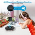 thumbnail image 4 of Reproductor de CD HOTT Portátil con 4 altavoces Bluetooth 5.3 Negro, 4 of 5