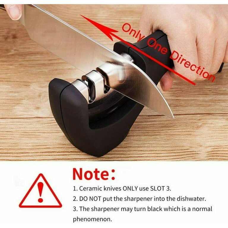 Cheer.US Kitchen Knife Sharpener, Stage Knife Sharpening Tool Sharpens  Chef's Knives - Kitchen Accessories Help Repair, Restore and Polish Blades
