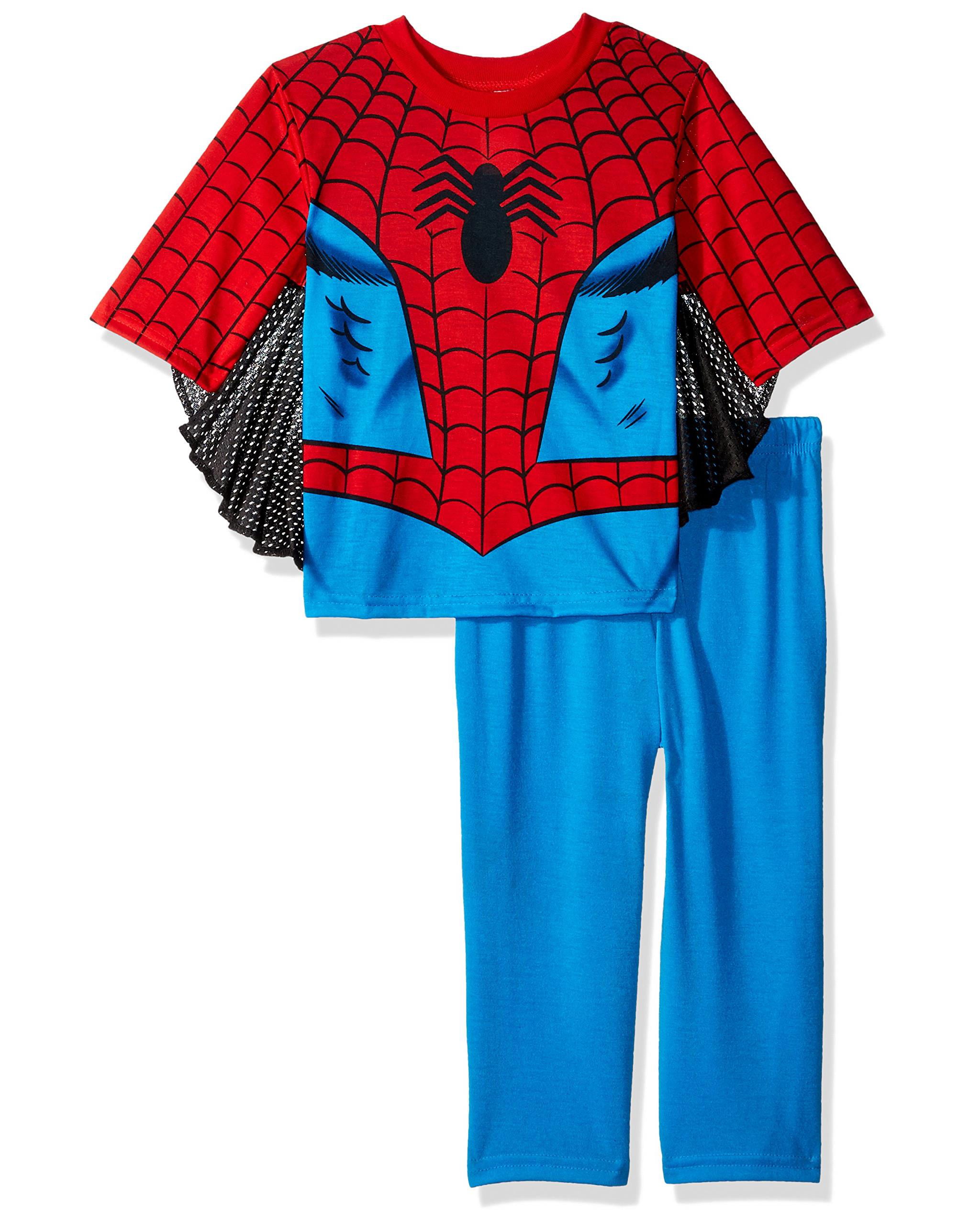 Marvel Spiderman Boys Pajama Fun Pants And Top With Webbing Sleepwear Spiderman Size 3t Walmart Com Walmart Com