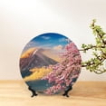 thumbnail image 6 of Wukai Cherry Blossoms Print Decorative Plate for Display,Bone China Decorative Plate, Ceramic Dinner Plate with Stand, Vertical Ceramic Plate-10in, 6 of 6