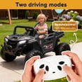 thumbnail image 3 of Xuanlur 12V Kids Ride on Car, Electric Off-Road UTV Truck with Remote Control, Anti-Collision Bar, High Chassis, Anti-Slip Wheels & 4-Wheel Suspension, Battery Powered Ride on Toy for Kids, Black, 3 of 7