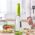 thumbnail image 2 of Cuchillo raspador multiusos de acero inoxidable | Peladora de frutas y verduras con almacenamiento en caja | Cepilladora manual para patata melón | Mango de fácil agarre | 20x5.5cm | 1 Pieza, 2 of 7