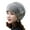 Grey, variant on Eosunjian Winter Ladies Hat Elastic Fit Plush Imitation Mink Velvet Windproof Solid Color with Floral Beret Women Supplies Purple