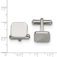 thumbnail image 3 of Mens Chisel Cuff Links in Stainless Steel, 3 of 3
