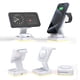 thumbnail image 4 of Cargador inalámbrico plegable, 15W, magnético, 3 en 1, luz LED, Blanco, 4 of 7