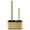 Gold, variant on modern sleek toilet bowl brush and Toilet plunger combo - Black