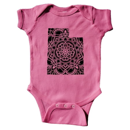 

Inktastic Utah Silhouette Mandala Gift Baby Boy or Baby Girl Bodysuit