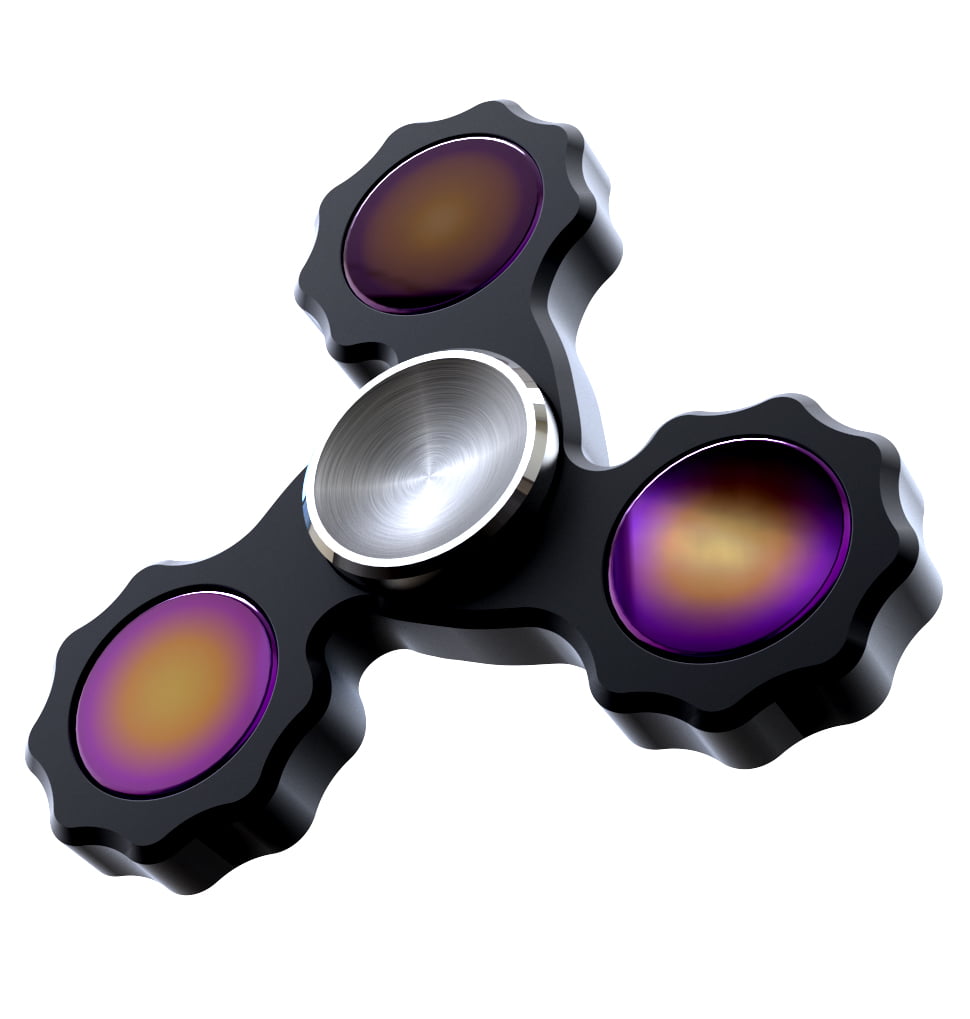Black New Fidget Hand Spinner Toy for ADHD and Focus Back to School Mega Deal 
