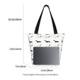 thumbnail image 3 of KLL Tote Bag for Women Dachshund Dog Print Shopping Grocery Reusable Bags for Office School Shopping Travel, 3 of 6