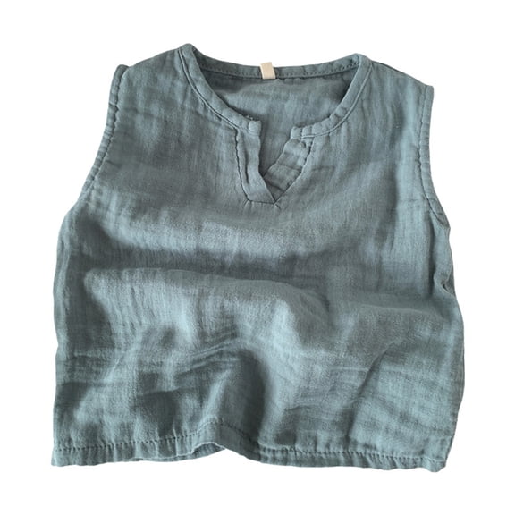 Huowey Boys Casual V-Neck Tank Tops For Outdoor Lightweight Summer Shirt For Ages 1-6 Breathable Comfortable For Active Play Classic Dailywear, 2-3 Years