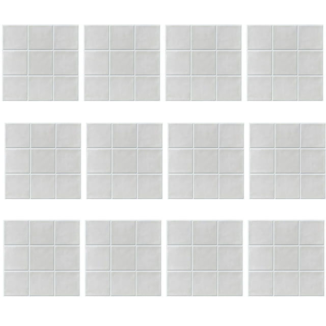 heritaly Makeover Made Easy Self-Adheve Wall Tiles In Pack Of 12 Kitchen Kitchen 3D Tile Stickers SCQ1578(30x30cm) 12pcs