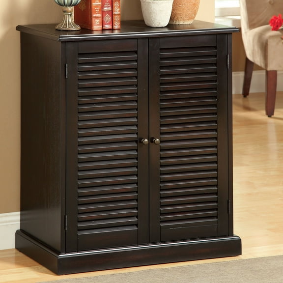 Furniture of America Johnson 2-Door Shoe Cabinet, Espresso