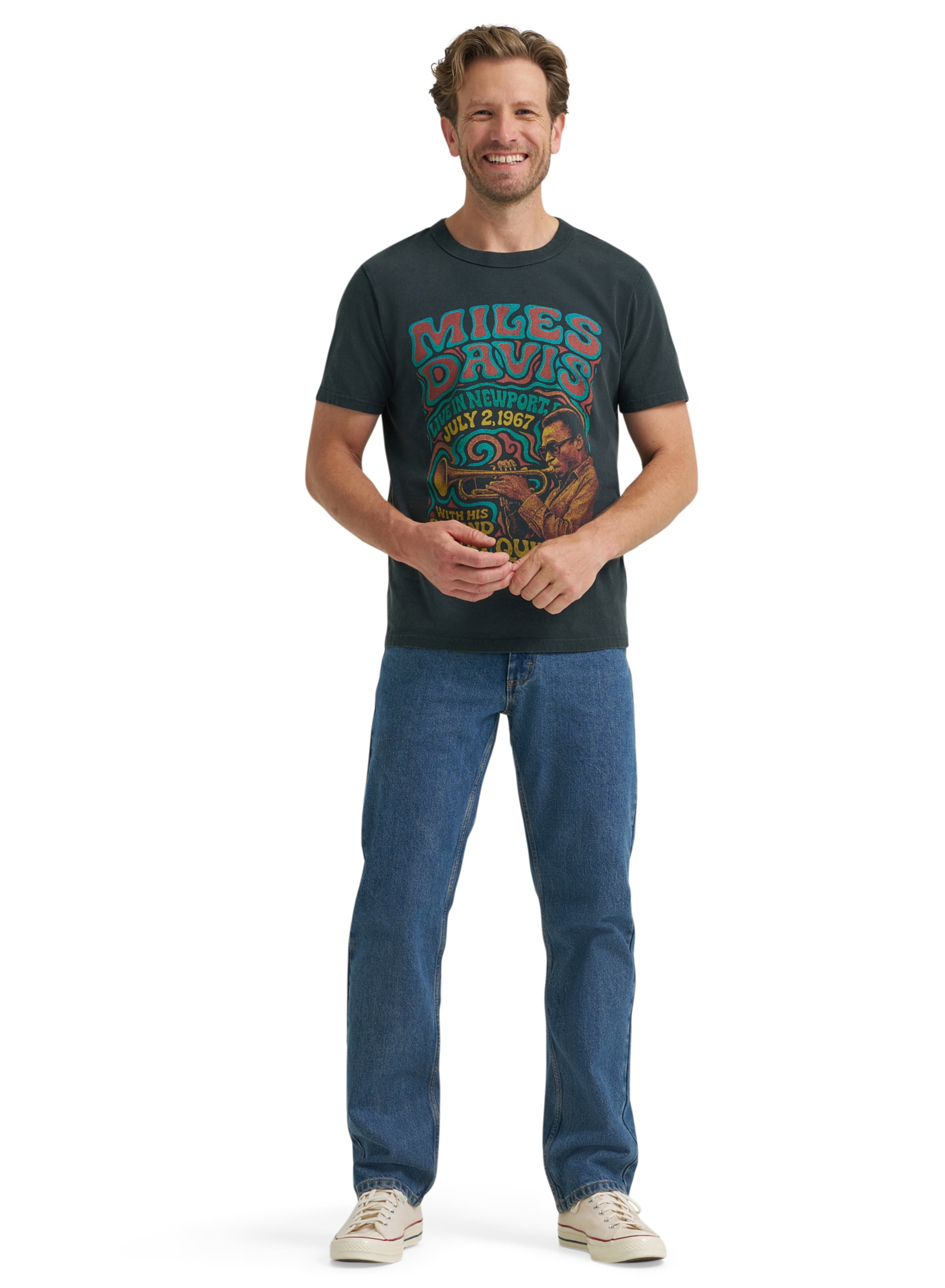 Lee® Men's Short Sleeve Miles Davis Graphic Tee, Sizes S- 3XL