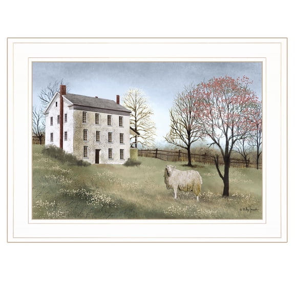 TrendyDecor4U Spring At White House Farm Billy Jacobs Framed Print BJ231-226G