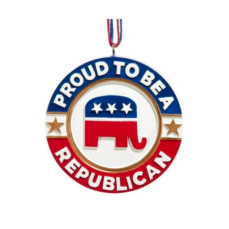 PROUD TO BE A REPUBLICAN Political Christmas Ornament, by Kurt Adler