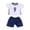 White, variant on Ohmyroo 18-Inch Doll Soccer Outfit, Casual Sports Jersey & Shorts Set for Dolls, Orange/Red/White