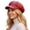 Red, variant on Newsboy Cap for Men Women, PU Leather Adjustable Beret Hat with Visor 8 Panel Winter Cabbie Painter Cap