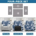 thumbnail image 6 of Jiueut Vintage Daisy Pattern Recliner Covers, Dustproof Couch Protection Elastic Recliner Chair Covers for Universal Fit Sofas, 6 of 7