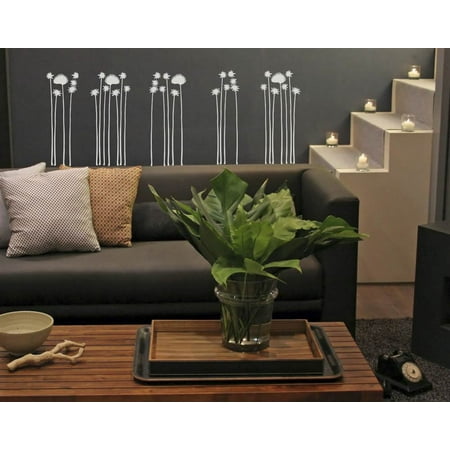 Star Stalks Grey Transfer Wall Decals