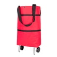 thumbnail image 2 of SPRING PARK Foldable Shopping Bag with Wheels, Foldable Shopping Cart, Reusable Grocery Bag, Shopping Bag, 2 of 7