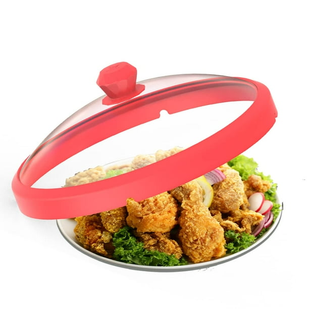 Tapa para Microondas de Vidrio Antisalpicaduras 26.7 cm con Silicona