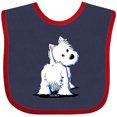 thumbnail image 3 of Inktastic Fluffy Butt Westie Boys or Girls Baby Bib, 3 of 4