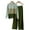 Green, variant on Ashirexll Womens Clothing Sets 2 Piece Sets for Women Fall Winter Casual Color Contrast Round Neck Long Sleeve Knitted Top with Wide Leg Pants