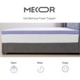 thumbnail image 6 of Mecor 4 Inch 4" 100% Gel Infused Memory Foam Mattress Topper - CertiPUR-US Certified Foam-Twin Size Bed Topper for Side, Back, Stomach Sleepers-3 Year Warranty-Purple, 6 of 9