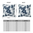 thumbnail image 4 of YFYANG Square Decorative Throw Pillow Case (Without Pillow Insert), Blue Botanical Flowers Bedroom Sofa Car Cushion Cover, 16"x16", 4 of 9