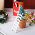thumbnail image 3 of 5pcs 1:12 Dollhouse Miniature Furniture Wooden Ladder Stairs Home Decoration, 3 of 7